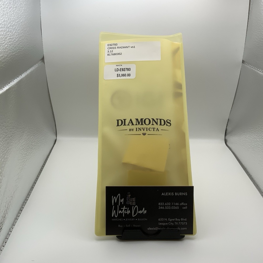 3.12 CT Lab Grown Radiant Diamond E VS1 IGI Certified CVD Loose Diamond